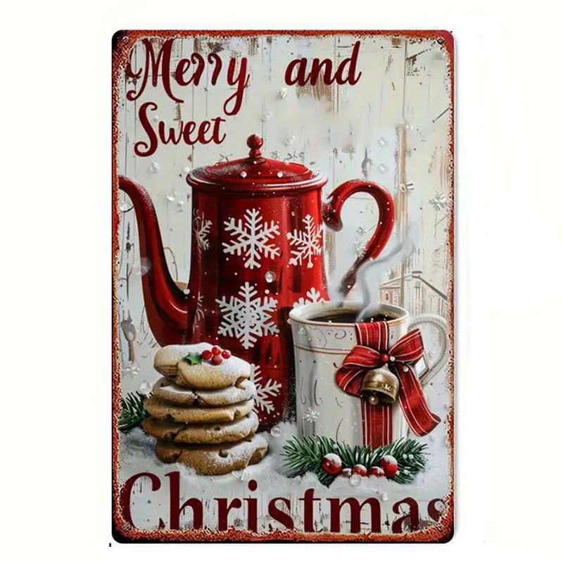 Metallschild Christmastime 20x30 cm