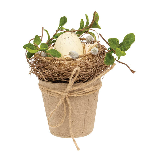 Eingebettetes Ei im Topf