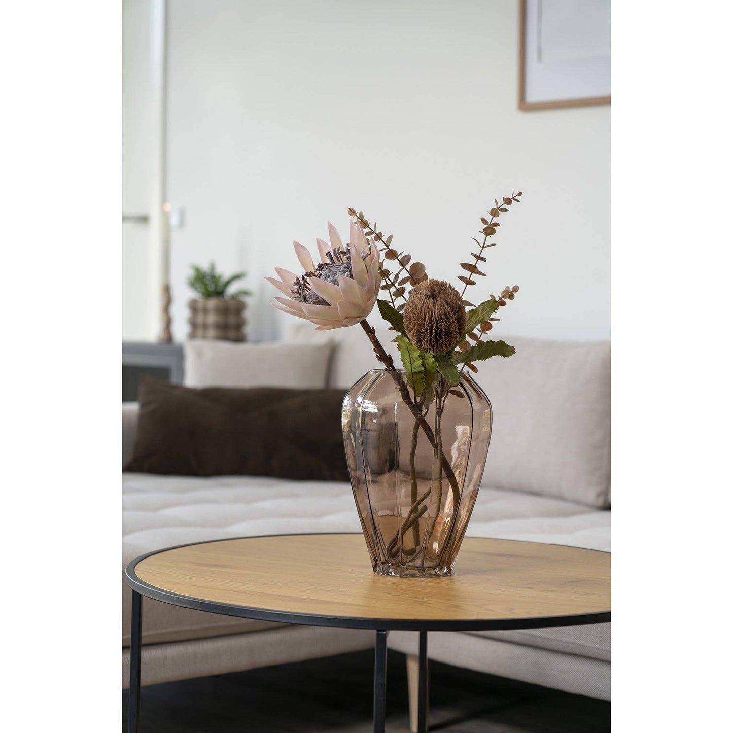 Vase braun