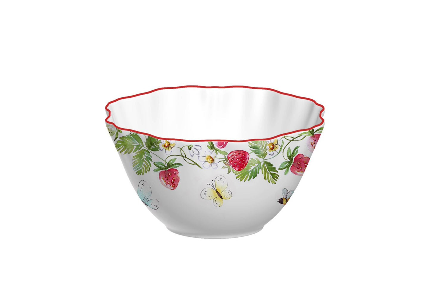 Vintage Sommer-Schale 12 cm mit Erdbeerdesign von Isabelle Rose