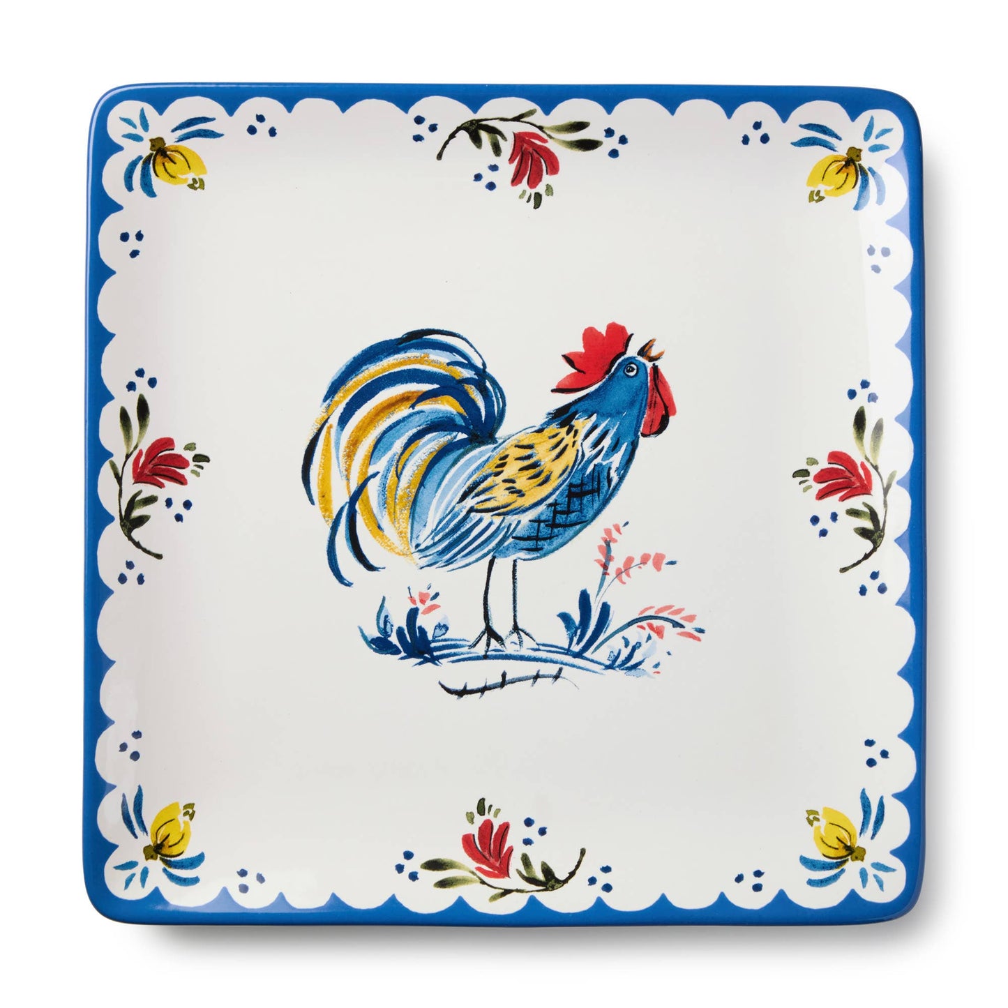 Quadratplatte „French Rooster“