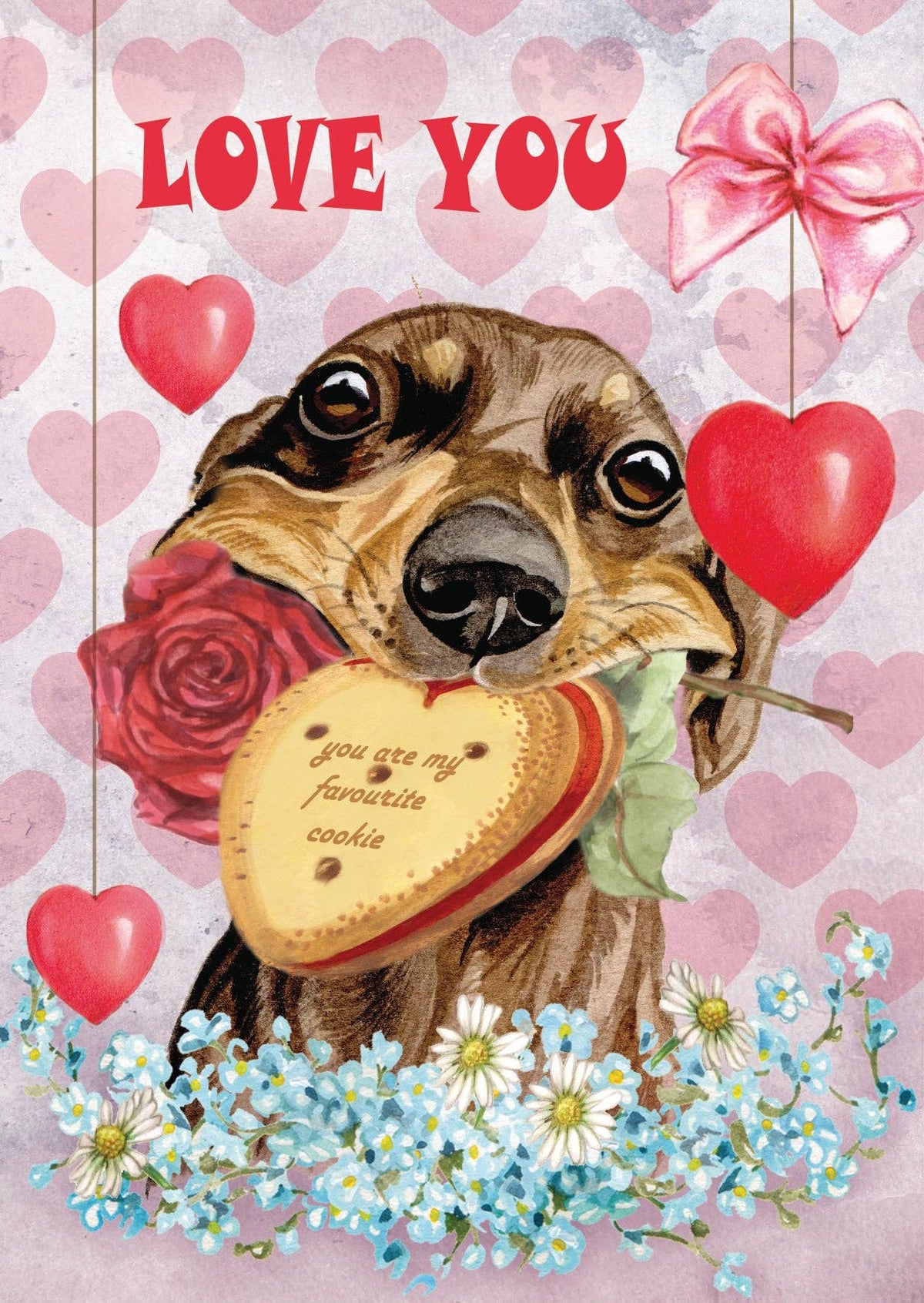 Stehende Klappkarte Thema - Love You