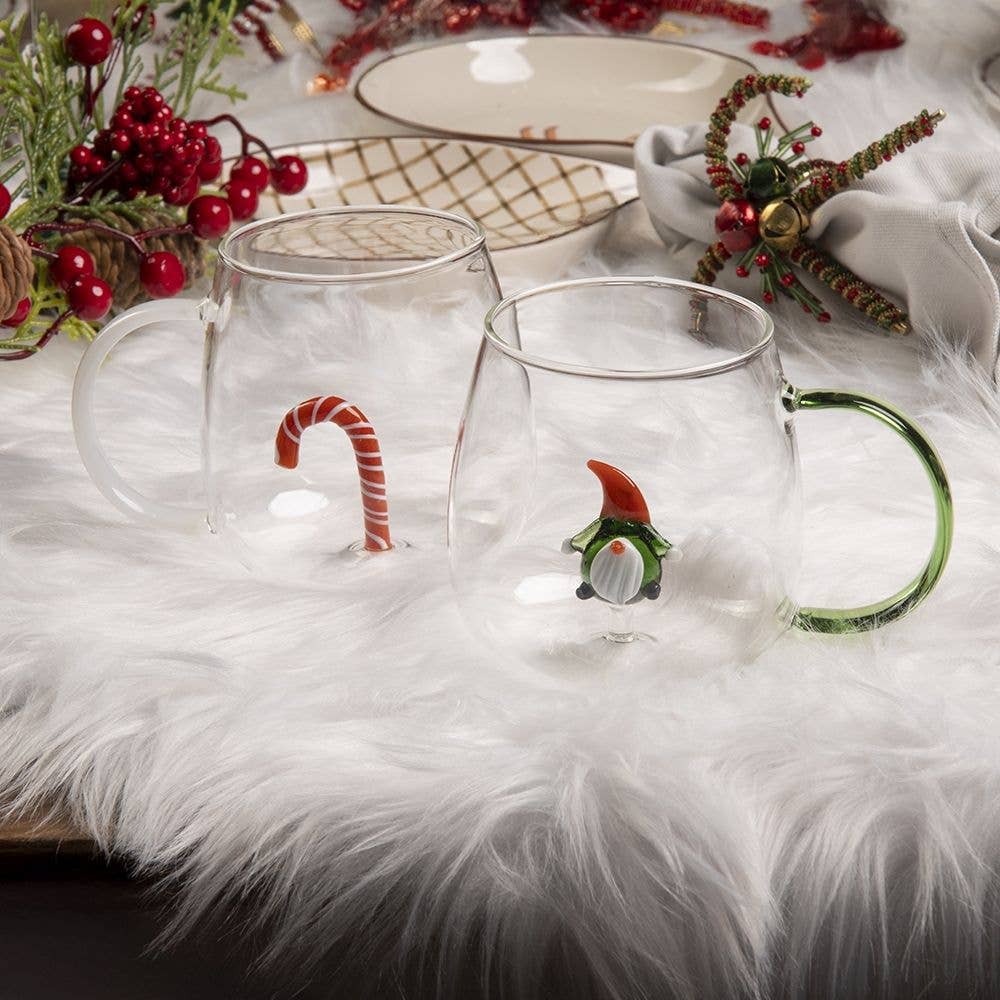 XMAS BECHER BOROSILIKAT GNOM