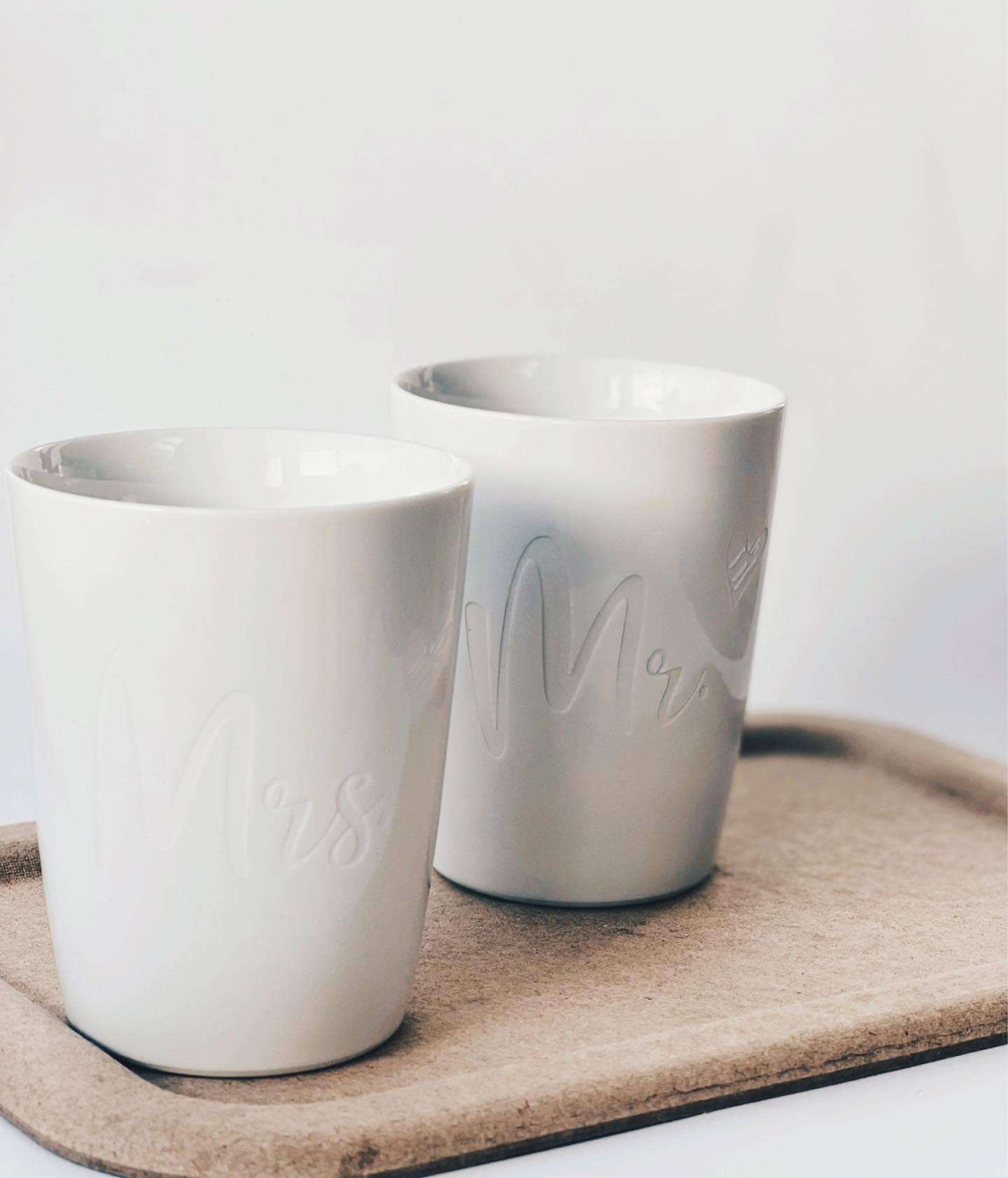 Becher Hochzeitsgeschenk - Mrs & Mr