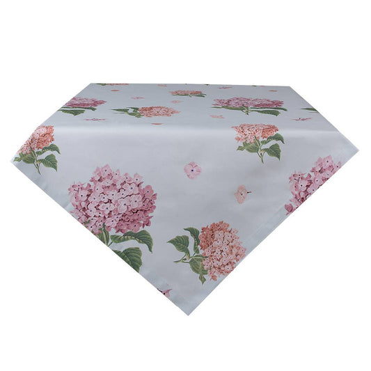 Tischdecke 150x150 cm Blau-Rosa Hortensie