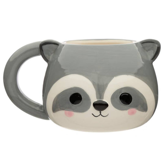 Adoramals Keramiktasse mit Waschbärkopf