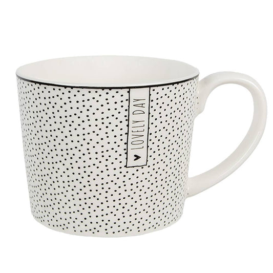 Tasse, LOVE mit Punkzen