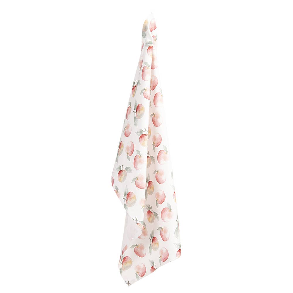 Geschirrtuch 50x70 cm Rot Weiß Baumwolle Apfel Küche