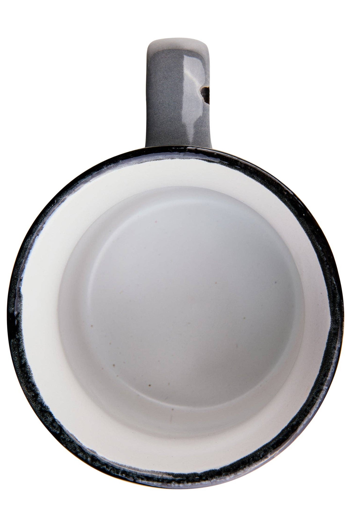 Keramik-Tasse GRIGIO BIANCO STEUERRAD