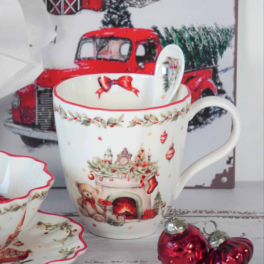 Porzellanbecher Vintage Christmas