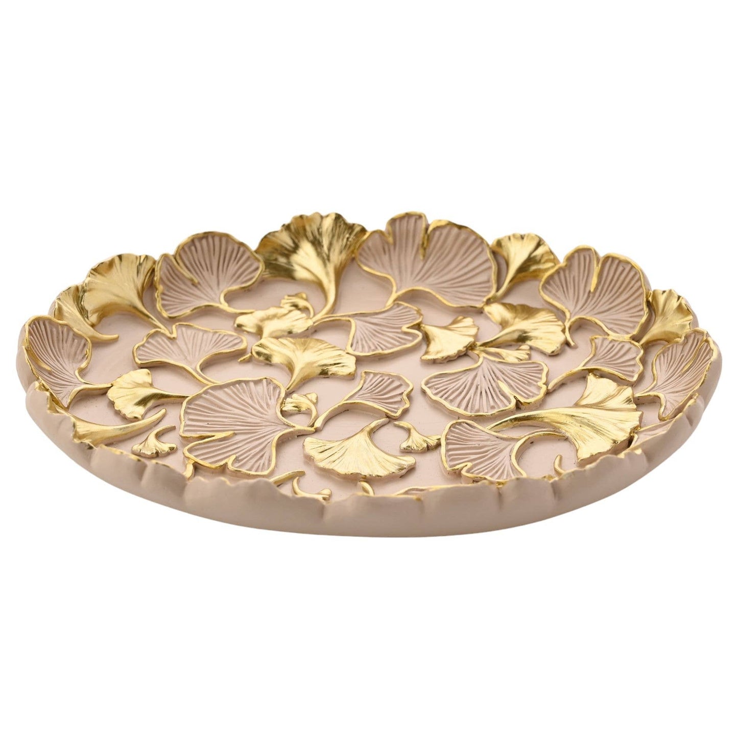 Dekorativer Teller Sophia Classic Ginkgo Blush
