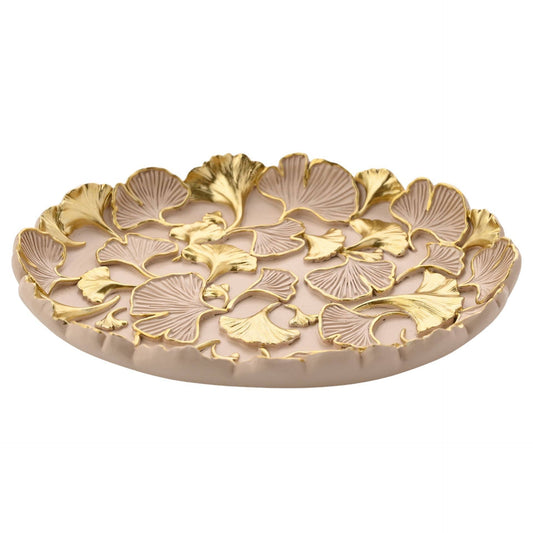 Dekorativer Teller Sophia Classic Ginkgo Blush