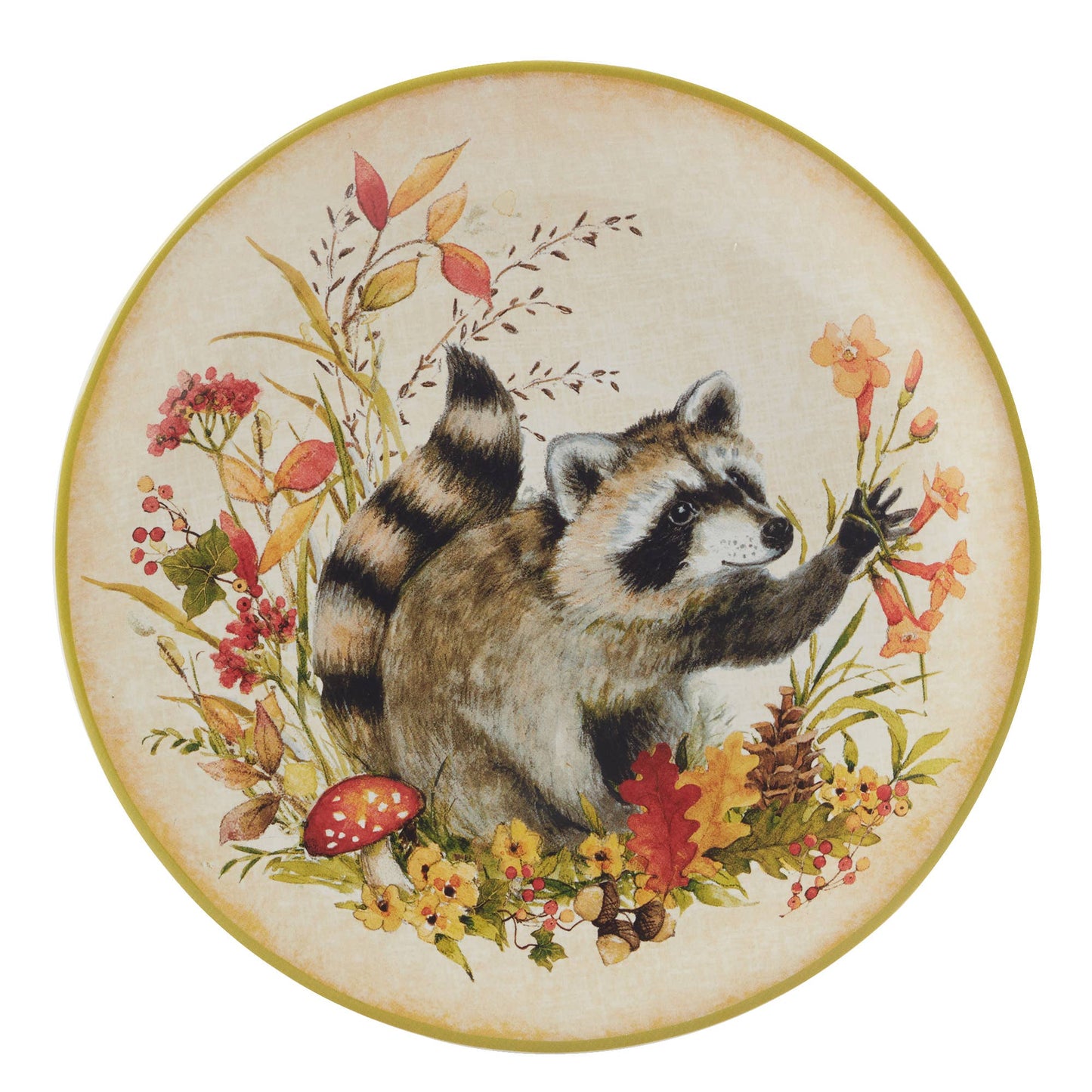 Woodland Critters Herbst-Dessertteller, 4er Set