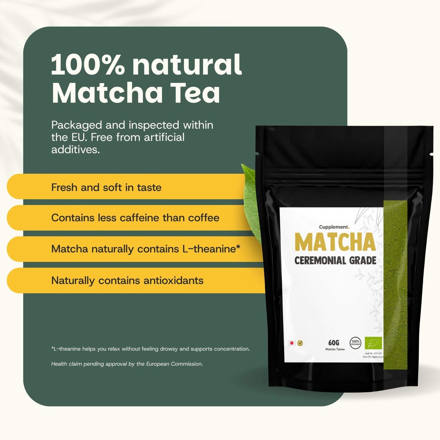 Matcha-Pulver Zeremonienqualität - 60 Gramm