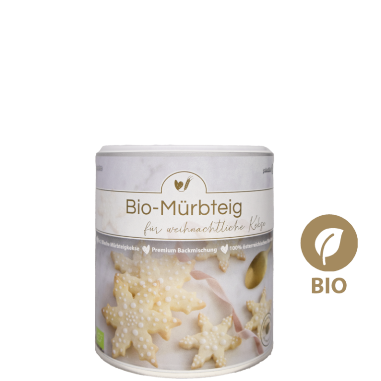 Bio-Backmischung Bio-Mürbteig weihnachtlich