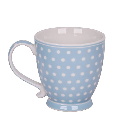 Porzellantasse Polka Dot Pastellblau