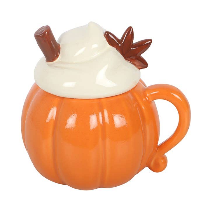 Herbstbecher mit Kürbiscreme und Deckel