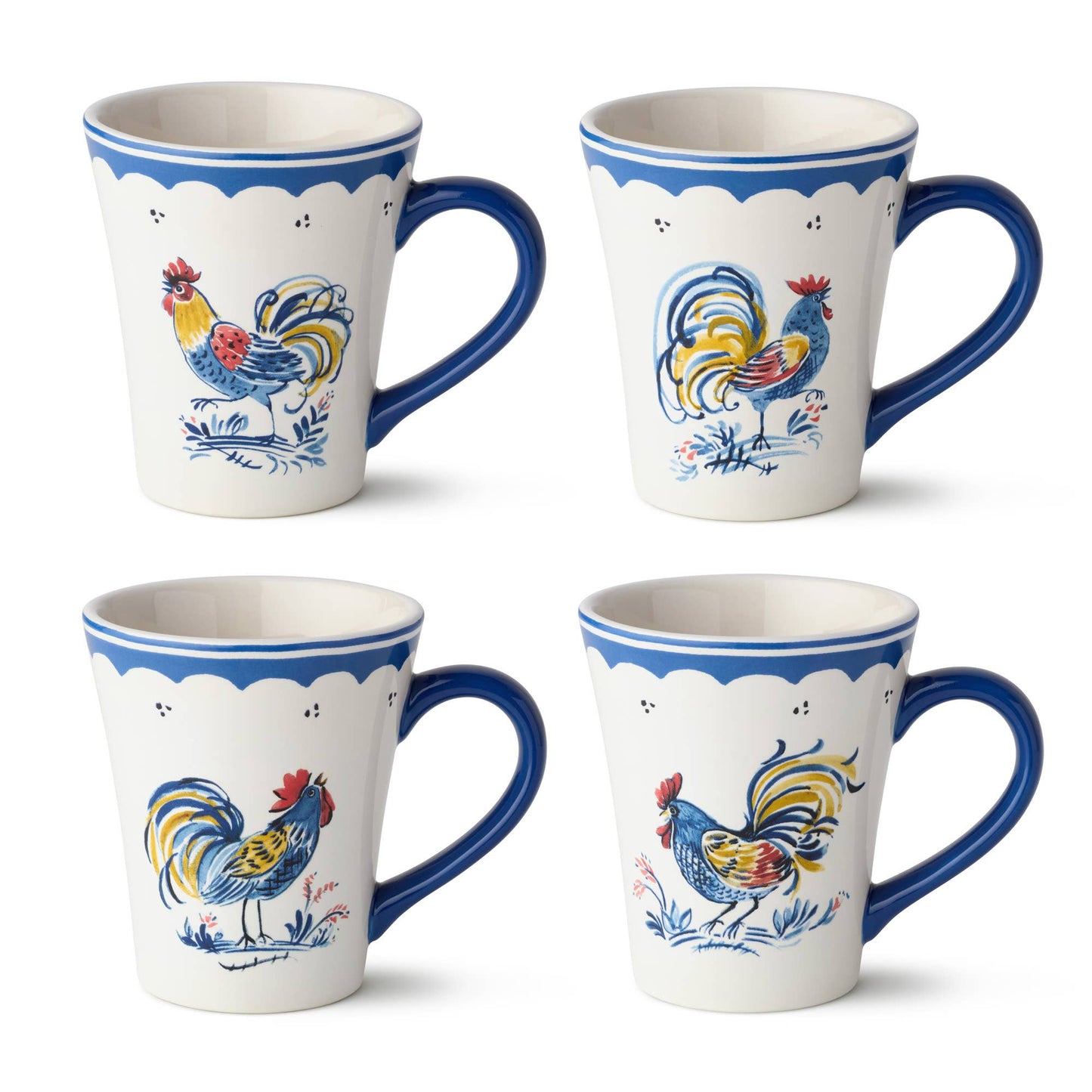 Tassen-Set „French Rooster“ – 4-teilig