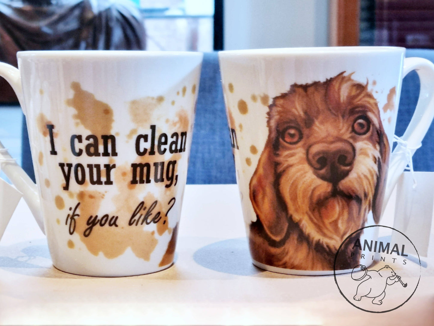 Tasse „I Can Clean Up Your Mug“ – Dackel