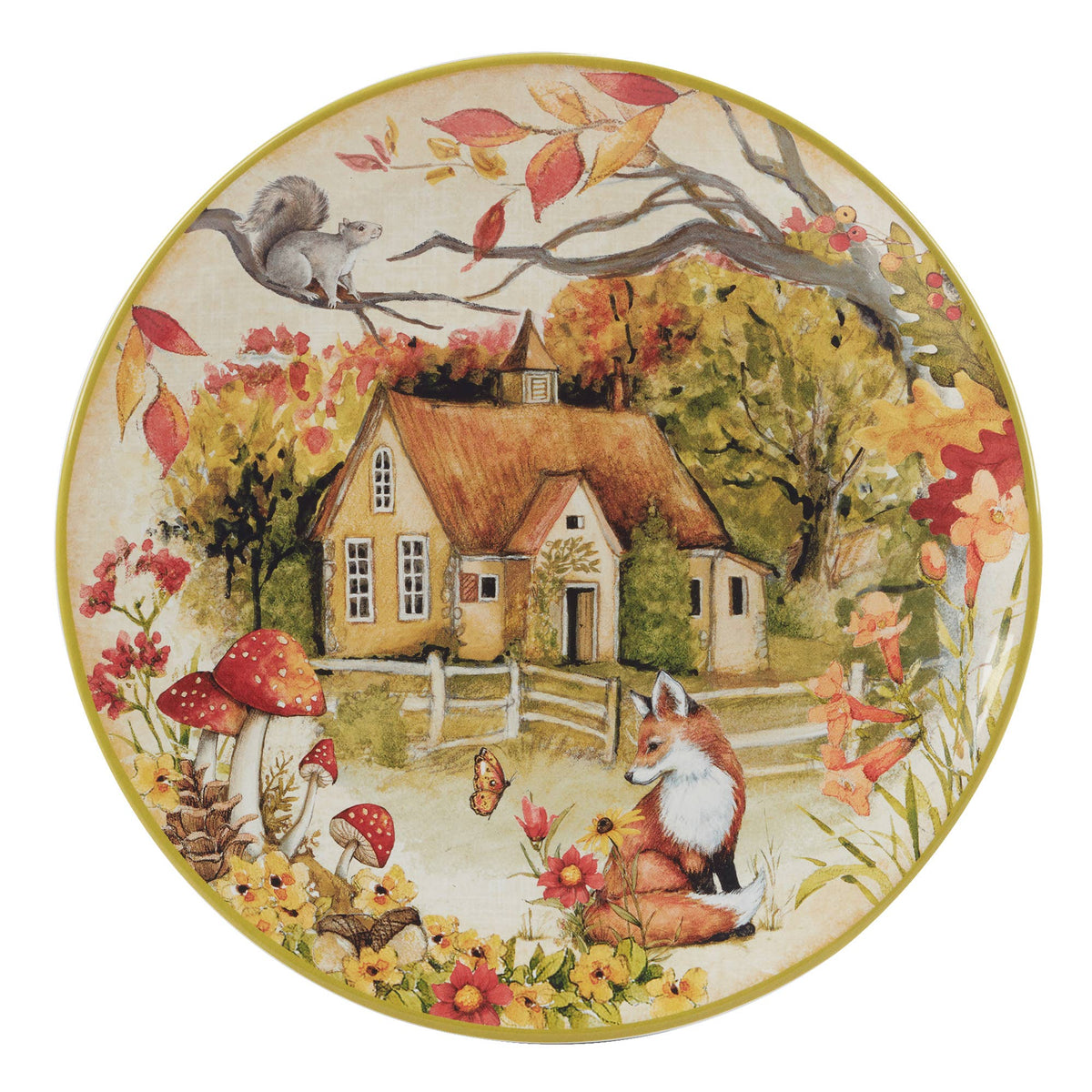 Woodland Critters Herbst-Teller 4er Set