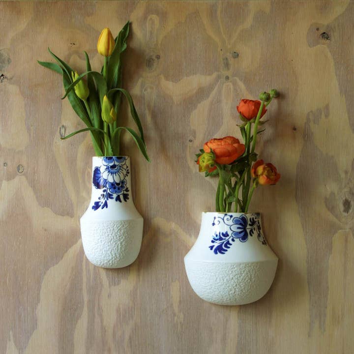 Blue Blossom Wall Blumentopf