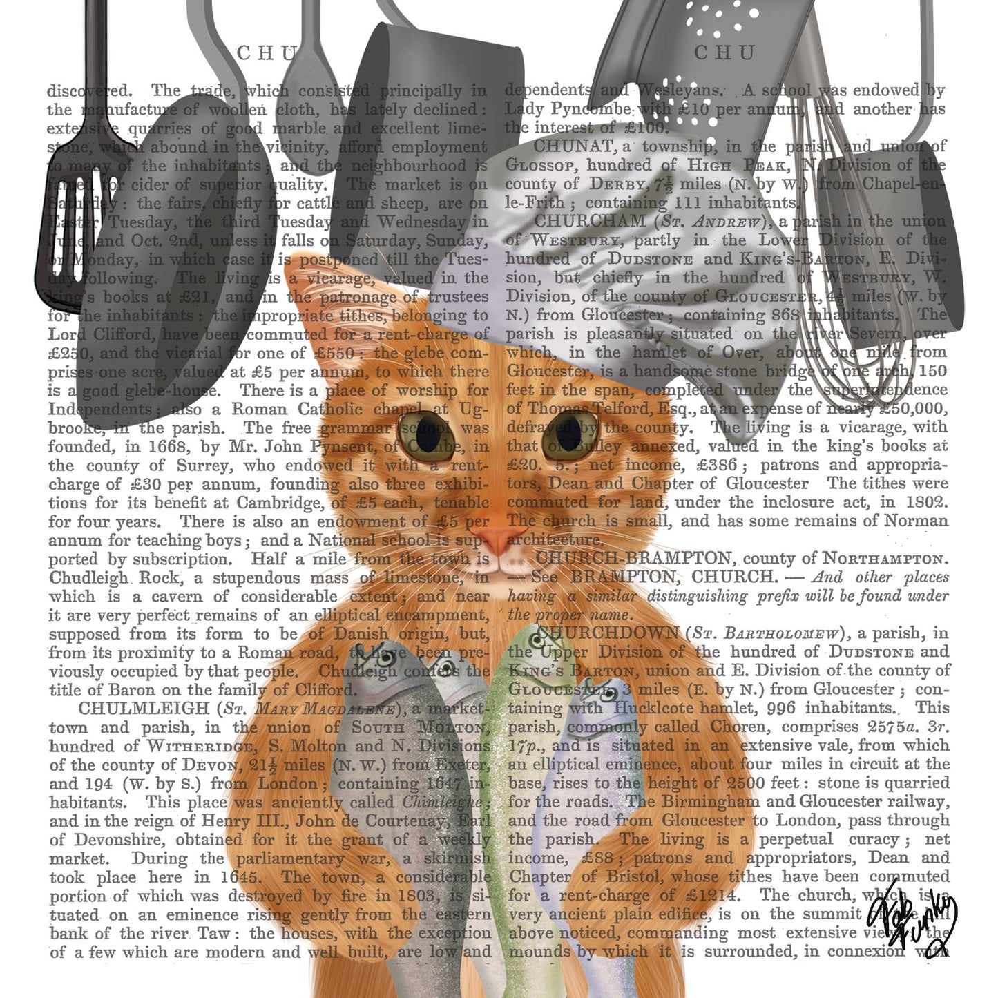 Papierservietten Cat Chef