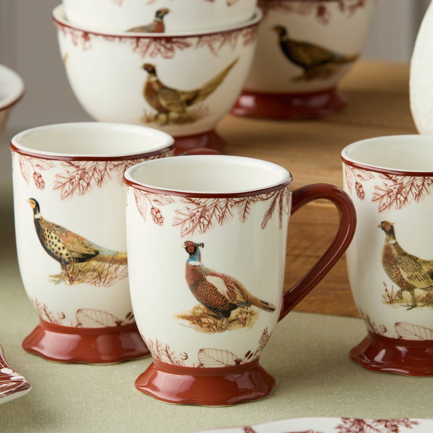 Tassen-Set „Pheasant Grove“ – 4 Stück