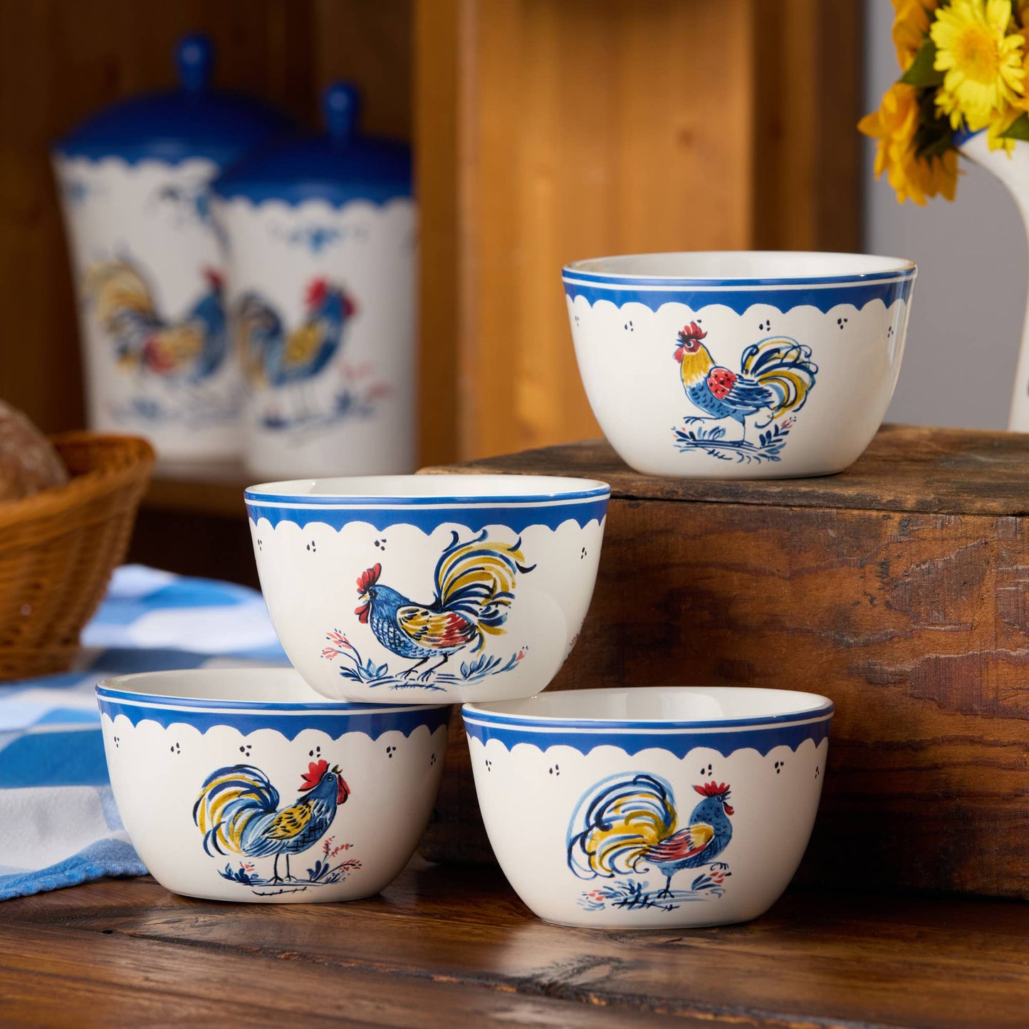 Schalen-Set „French Rooster“ – 4-teilig