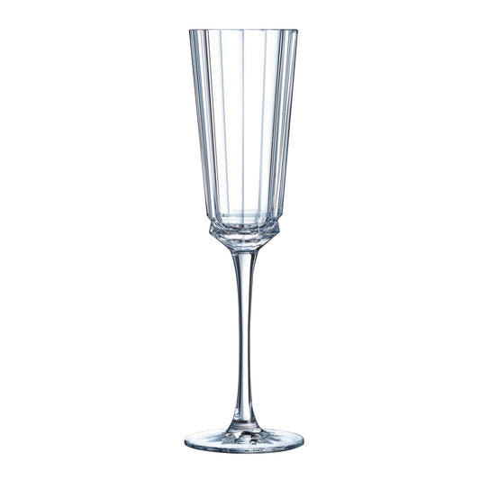 Luxuriöse Macassar Cristal d'Arques: Prosecco Flöten, 6er Set