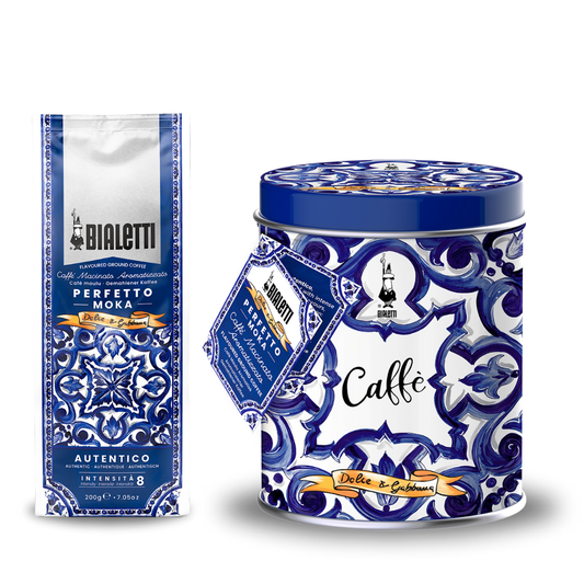 Bialetti x Dolce&Gabbana Blue Mediterranean gemahlener Kaffee / 250 Gramm