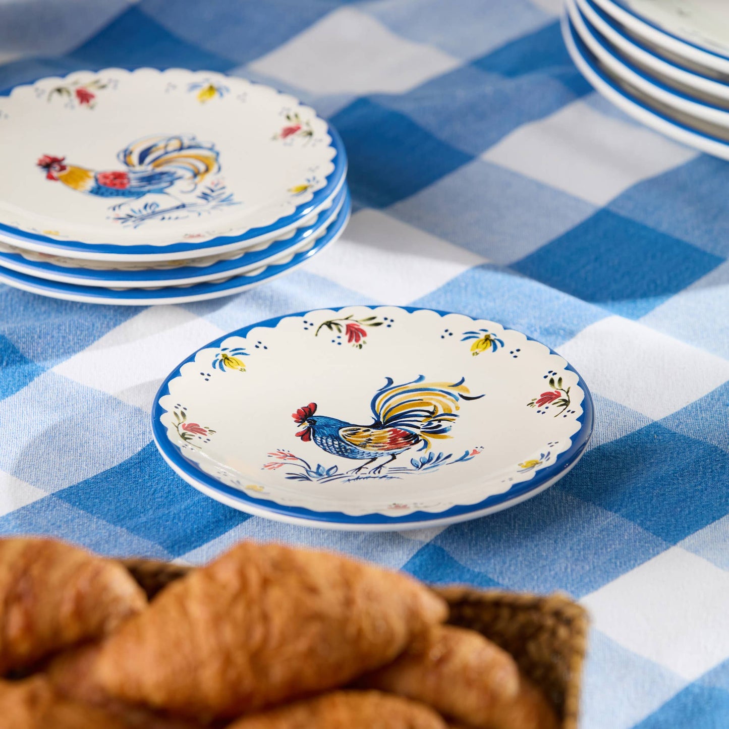Teller-Set  „French Rooster“