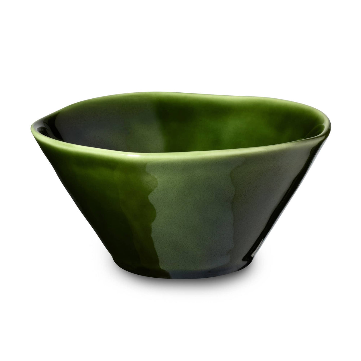 VERDE Steingut-Schalen Set – Olivgrün | ca. 650 ml