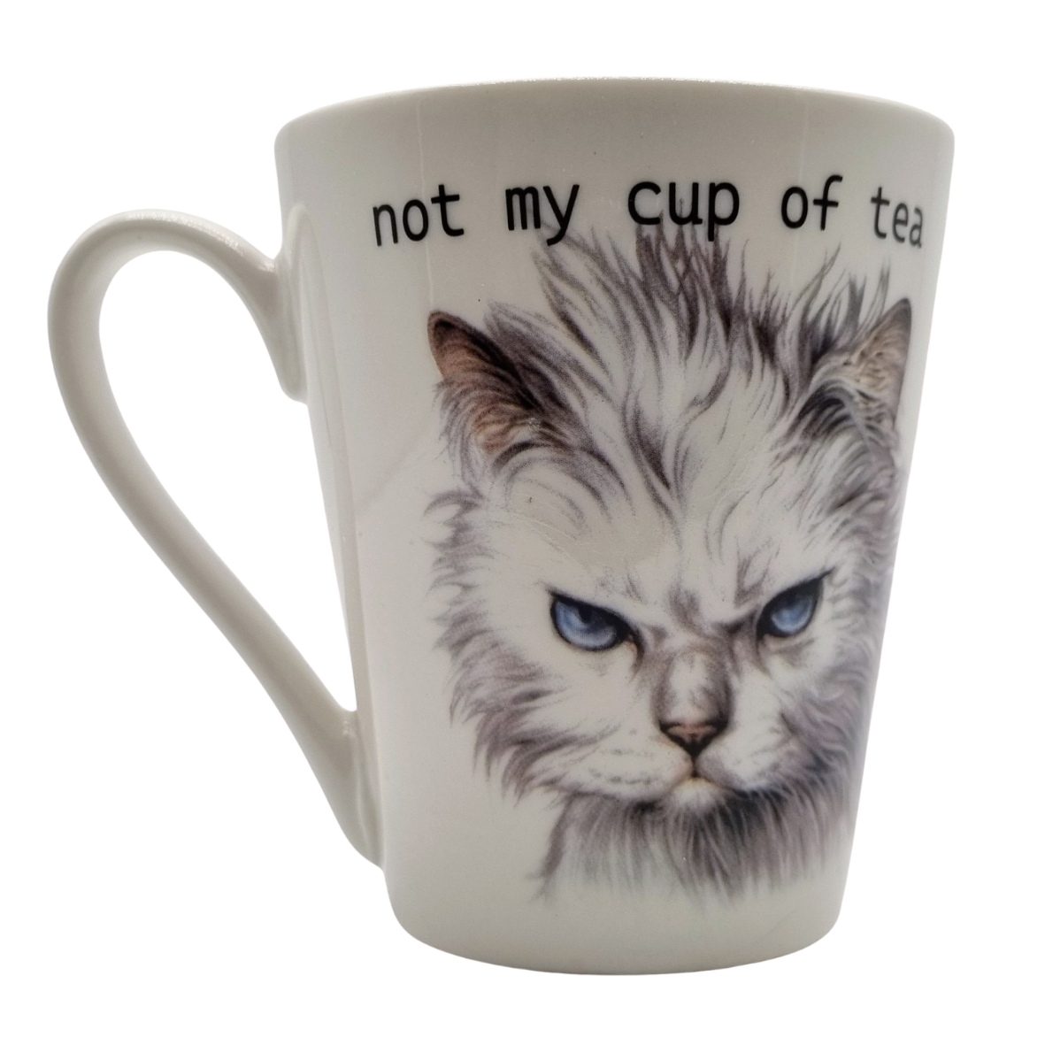 Tasse „Not My Cup of Tea“ mit Katzenmotiv
