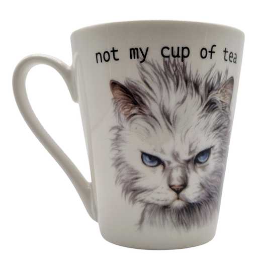 Tasse „Not My Cup of Tea“ mit Katzenmotiv