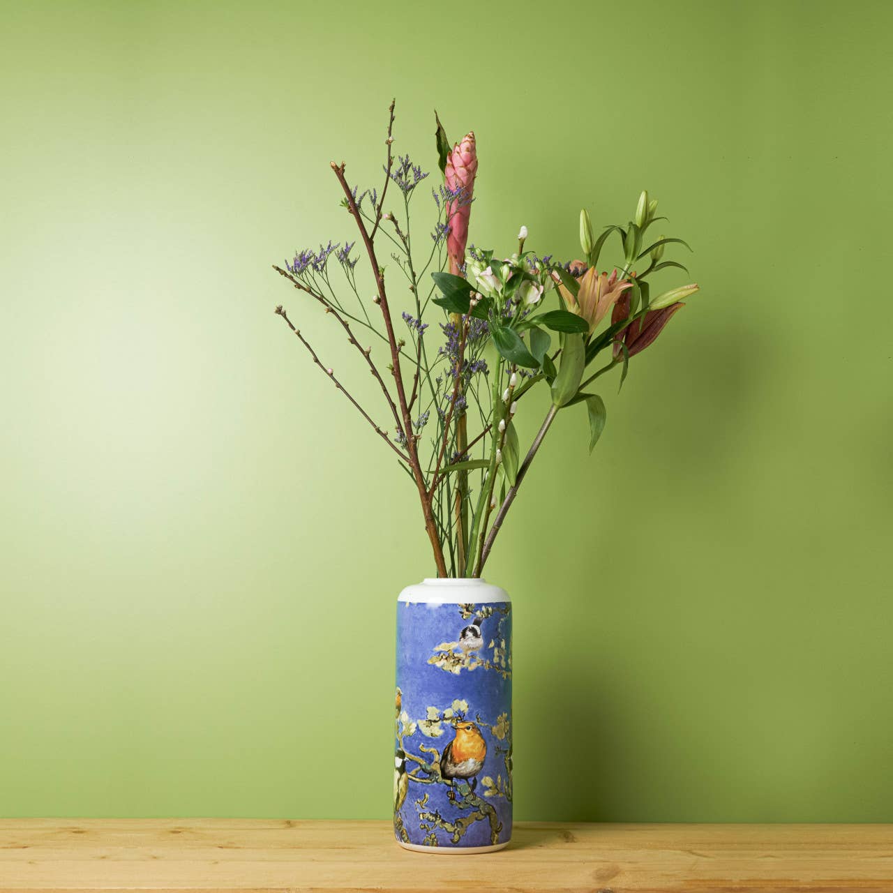 Zylindervase Vogels van Gogh