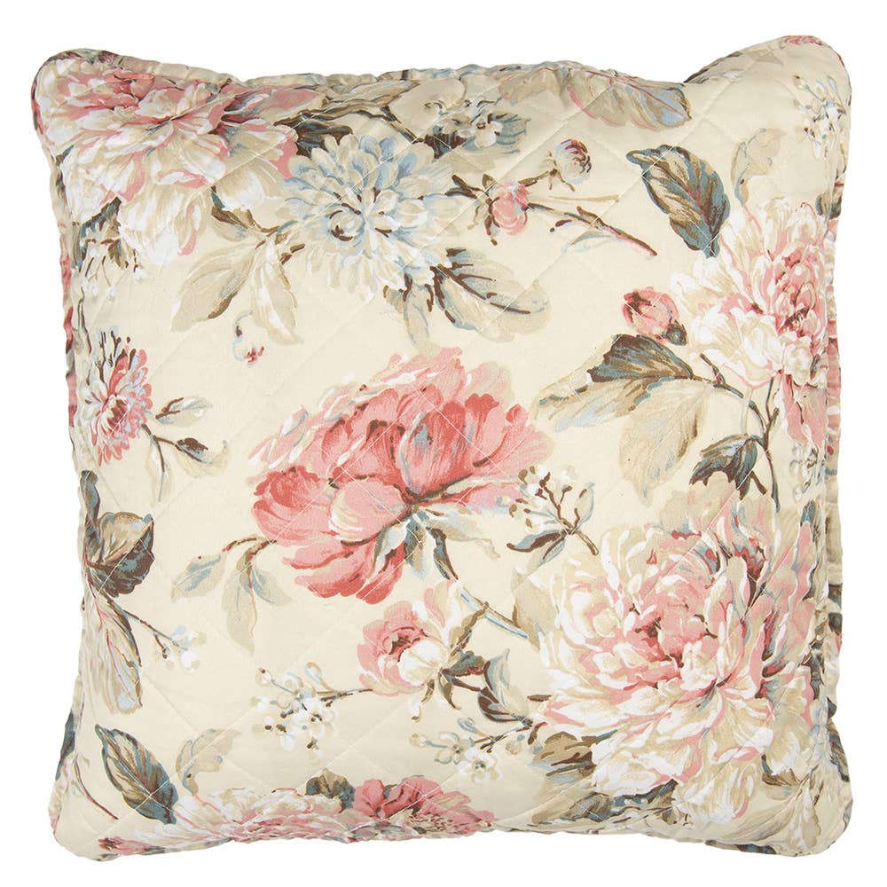 Kissenbezug 50x50 cm, Beige/Rosa