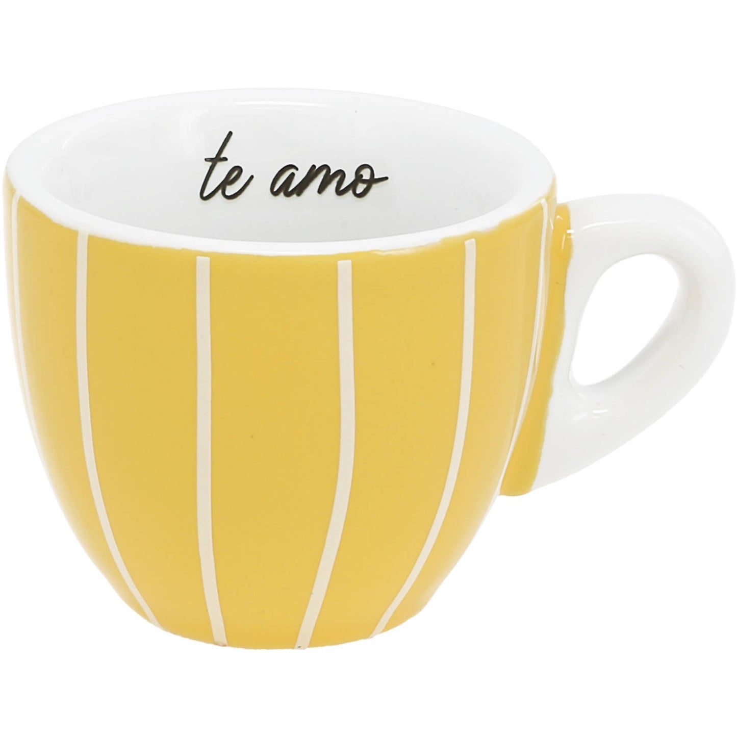 Espresso-Tasse und Untertasse Te Amo