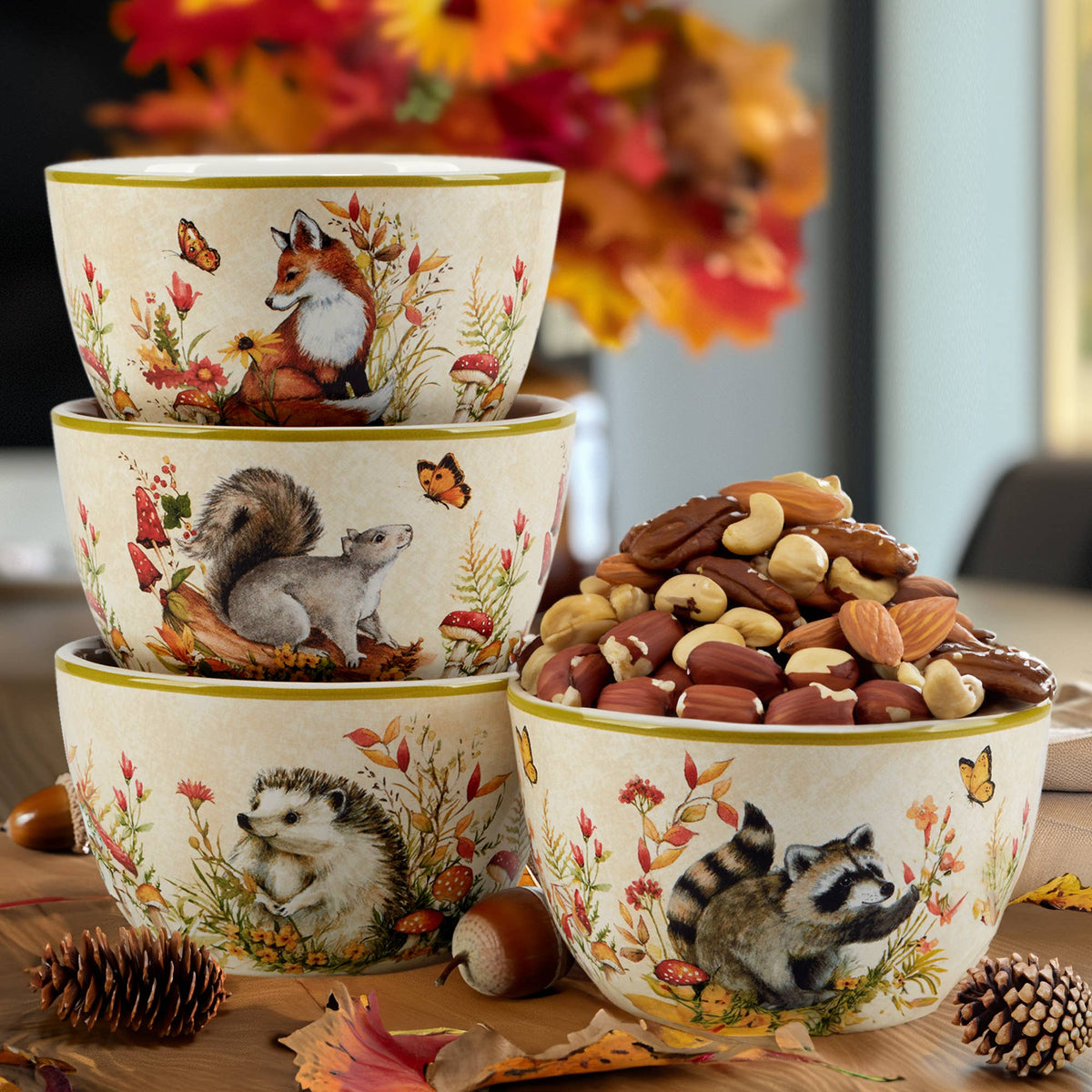 Müsli-Schalen Set  Woodland Critters Herbst