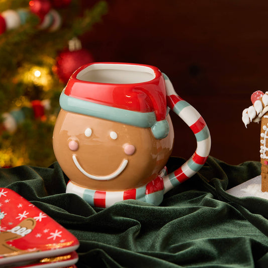 Christmas Whimsy 3-D-Tasse – Lebkuchenmann | ca. 530 ml