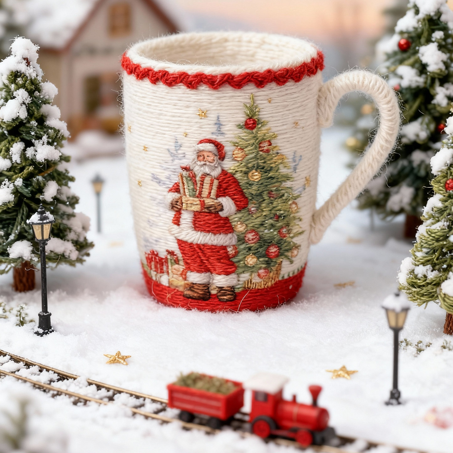 Porzellanbecher Happy Santa