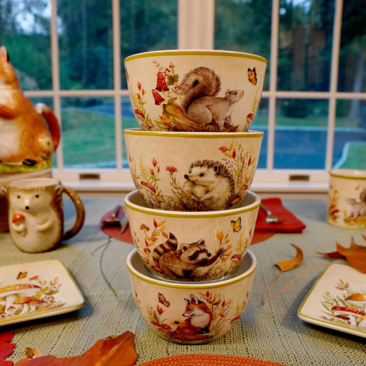 Müsli-Schalen Set  Woodland Critters Herbst