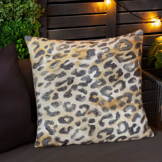 Leopardis Leopard Gewebtes Outdoor-Kissen Multi: Multi / Nur Abdeckung / 59 x 59 cm