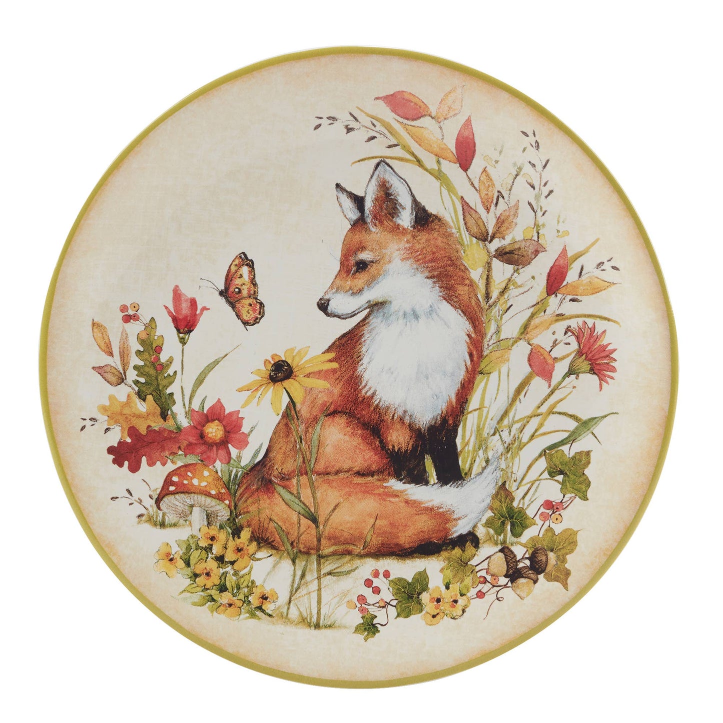 Woodland Critters Herbst-Dessertteller, 4er Set