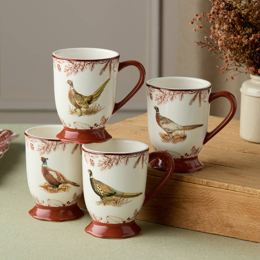 Tassen-Set „Pheasant Grove“ – 4 Stück