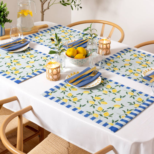 Tischset Lemon Blu, 4 Stück
