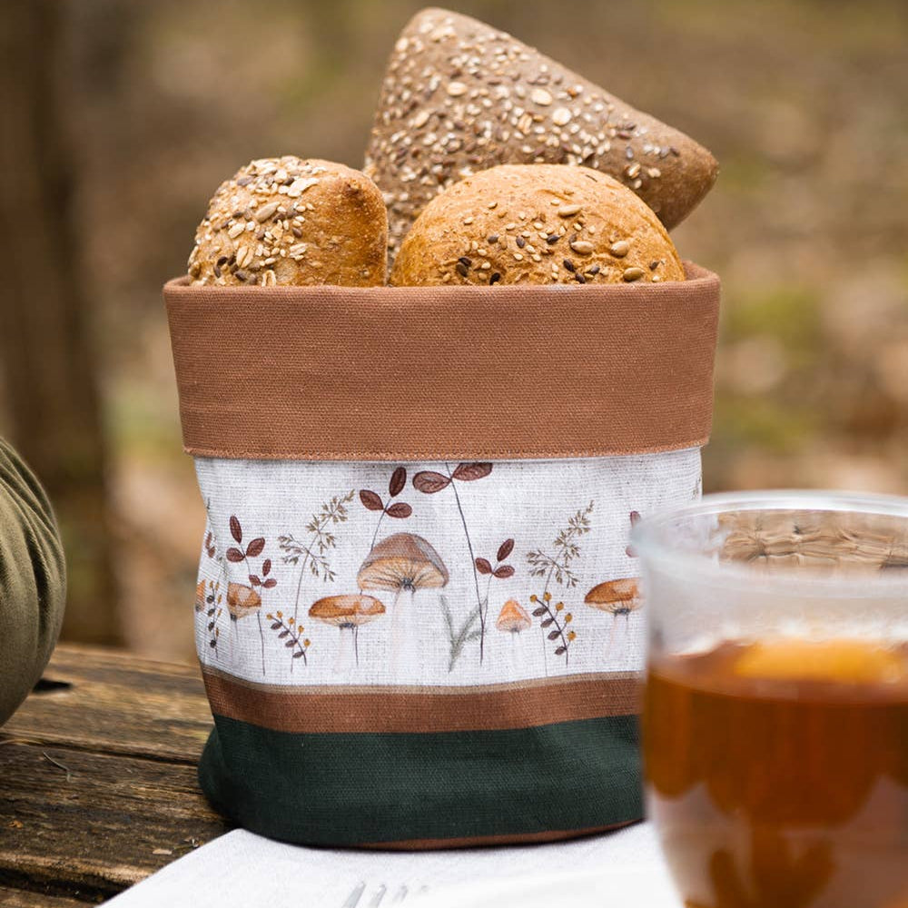 Brotkorb – Wendbar mit Pilzmotiven