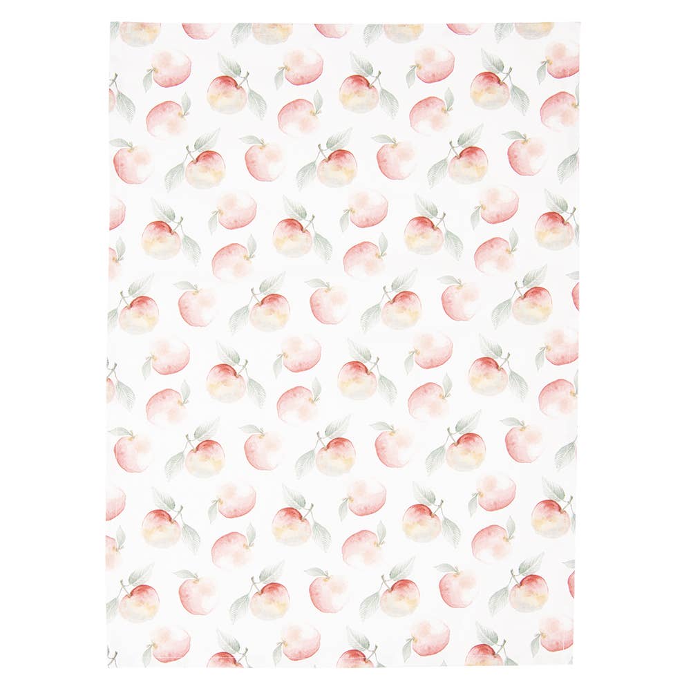 Geschirrtuch 50x70 cm Rot Weiß Baumwolle Apfel Küche