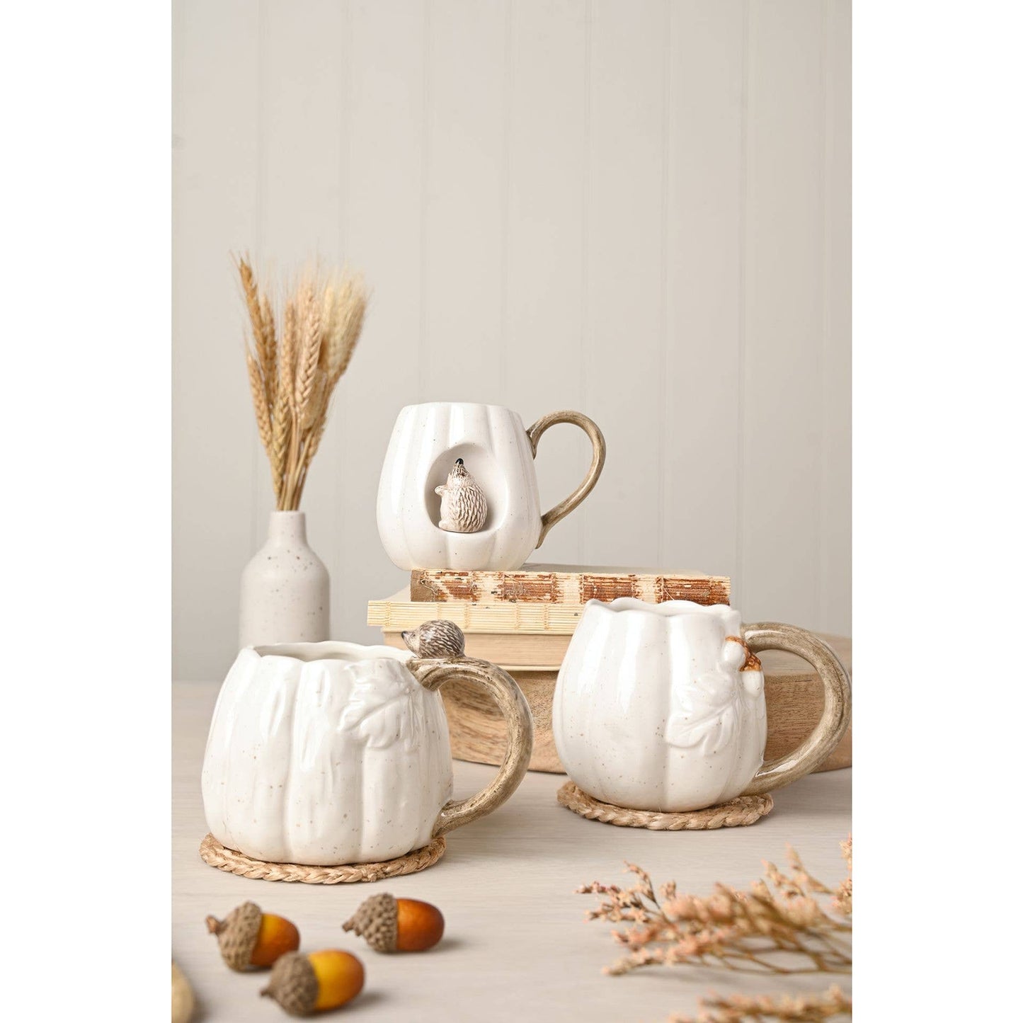Country Living Kürbistasse mit Igel am Henkel