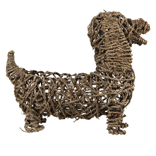 Hundefigur Rattan