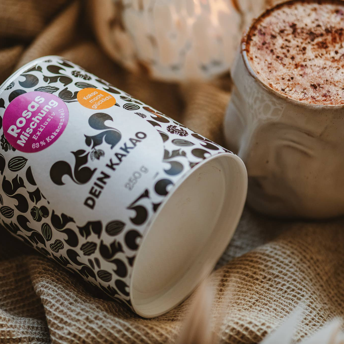 Rosas Mischung Bio-Schokoladenpulver Dein Kakao | vegan